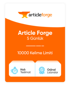 Article Forge – 5 Günlük